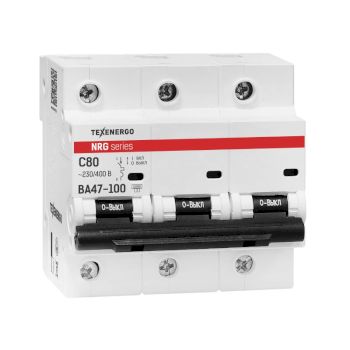 Автоматический выключатель ВА47-100-NRG 3п   80А 10кА хар-ка C