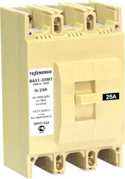 Автоматический выключатель ВА51-35М1 340010 УХЛ3   25А  Texenergo