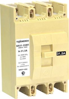 Автоматический выключатель ВА51-35М1 340010 УХЛ3   31.5А  Texenergo