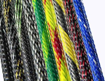 Кабельная оплетка FRH-008 (8,0мм.) полиэстеровая черно-белая