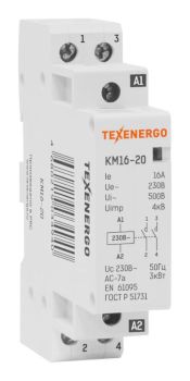 Контактор модульный КМ16-20  16А  2НO  230В Texenergo