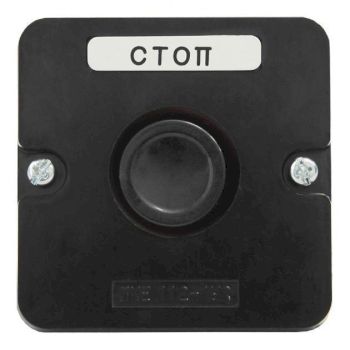 Пост кнопочный ПКЕ 112-1  У3  IP40 черный   (карболит)  ГОСТ