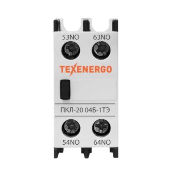 Приставка контактная ПКЛ-20 04Б-1ТЭ 10А 2НО+0НЗ Теxenergo белая