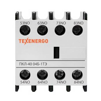 Приставка контактная ПКЛ-40 04Б-1ТЭ 10А 4НО+0НЗ Теxenergo белая