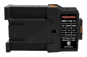 Пускатель магнитный ПМЛ 1165-12  =110В пост.ток  12А  1з  УХЛ4 Б     Теxenergo