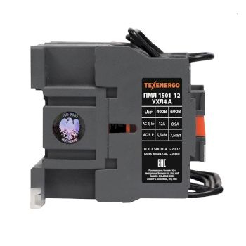 Пускатель магнитный ПМЛ 1501-12  400В  Исп."А"  12А  2р  Теxenergo