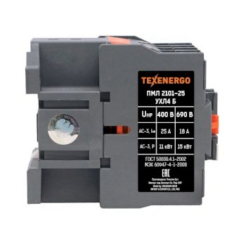 Пускатель магнитный ПМЛ 2101-25  230В  25А  1р  УХЛ4 Б     Теxenergo