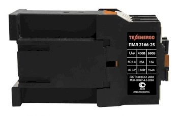 Пускатель магнитный ПМЛ 2166-25  =230В  пост.ток  25А  1р  УХЛ4 Б     Теxenergo
