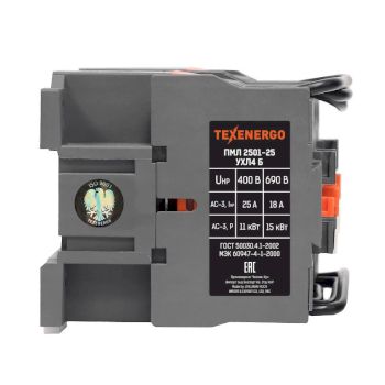 Пускатель магнитный ПМЛ 2501-25  110В  25А  2р  УХЛ4 Б   Теxenergo