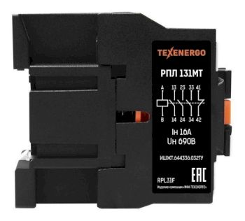 Реле промежуточное РПЛ 131МТ 0*4Б 16А 110В 3HO+1НЗ Texenergo