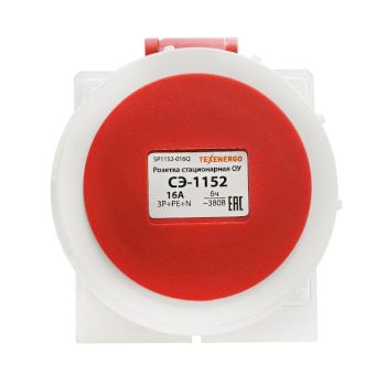 Розетка 1152 стац.  ОУ 3P+PE+N    16А  380В  IP67