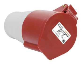 Розетка 224 переносная 3Р+PE       32А  380B  IP44