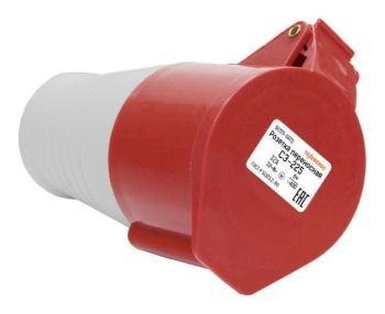 Розетка 225 переносная 3Р+PE+N  32А  380B  IP44