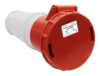 Розетка 234 переносная 3Р+PE 63А  380B  IP54