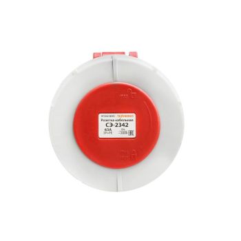 Розетка 2342 кабельная 3P+PE       63A   380В  IP67