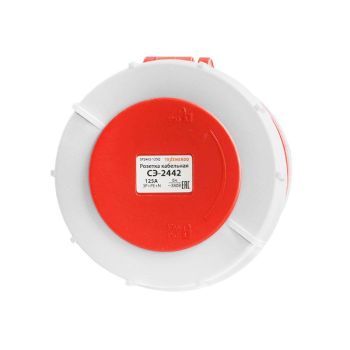 Розетка 2442 кабельная 3P+PE      125A  380В IP67