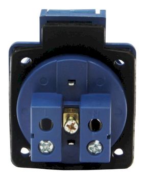 Розетка панельная РП10-3 с/у с защитной крышкой 2Р+РЕ 16А 250В  IP54