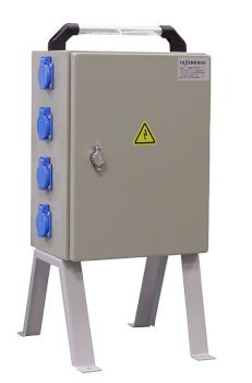 Щит механизации ЩМ- РУСП-   40-3х1П-1х3П-IP54 (ВВ-  40А с 1 УЗО, 3 роз. 1Р+N+РЕ 16А, 1 роз.  3Р+N+PE 16A)