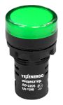 Арматура светосигнальная AD22DS(LED)   24В AC/DC d22  зеленая Texenergo