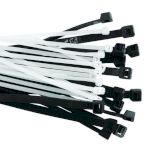 Кабельная стяжка (хомут)   8,0х300 мм     нейлон       белый (100 шт в уп.)