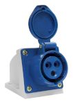 Розетка 113 стац. ОУ 2Р+PE       16А  220В   IP44