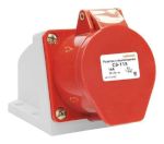 Розетка 115 стац. ОУ 3Р+PE+N  16А  380В   IP44