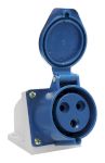 Розетка 123 стац. ОУ 2Р+PE       32А  220В   IP44