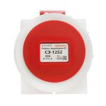 Розетка 1252 стац.  ОУ 3P+PE+N    32А  380В  IP67