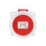 Розетка 3252 стац.  СУ 3P+PE+N    32А  380В  IP67