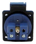 Розетка панельная РП10-3 с/у с защитной крышкой 2Р+РЕ 16А 250В  IP54