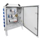 Щит механизации ЩМ- РУСП- 100-6х1П-3х3П-IP54 (ВВ-100А с  УЗО, 6 роз. 1Р+N+РЕ 16A, 3 роз.  3Р+N+PE 32А)